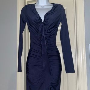 Form fitting cocktail / formal dress ruffles